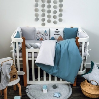 Комплект бебешко спално бельо  Scandi blue